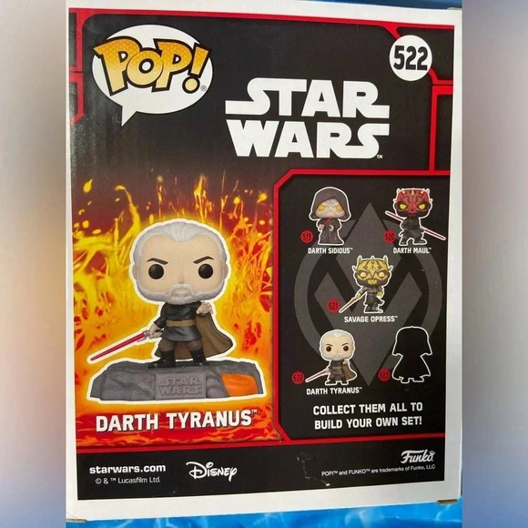 Star Wars - Red Saber Series  Vol. 1 - Darth Tyranus #522 Funko Pop! ❗️⚔️💀 - Picture 9 of 11